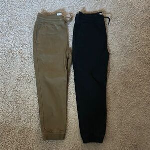 Kids Jogger Pants Set - Blue and Tan